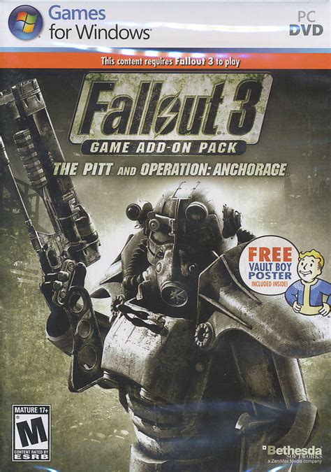 Fallout3.esm anchorage.esm thepitt.esm hairpack.esm sc_lovers_resource.esm. Fallout 3 THE PITT & OPERATION ANCHORAGE Expansions NEW 93155128903 | eBay