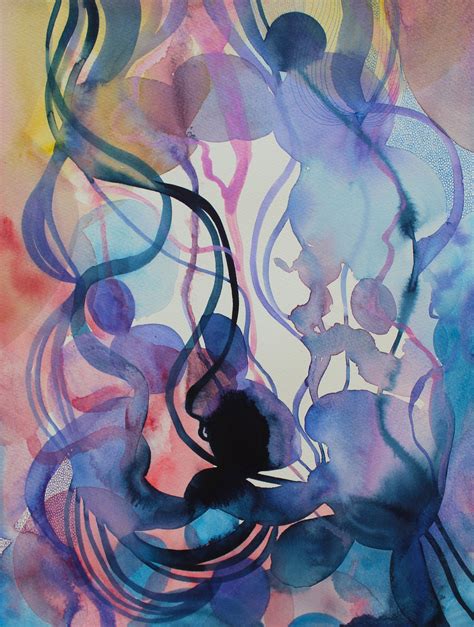 Harmony By Helen Wells Watercolor Paintings Abstract Contemporary