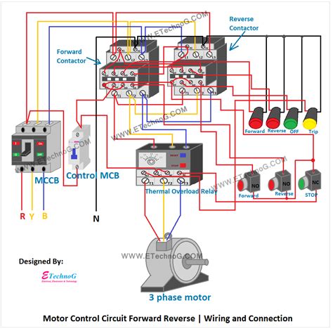 Phase Motor Control Circuit Diagram