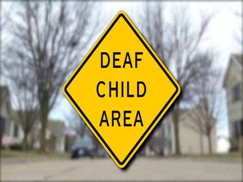 Deaf Child Area Sign Deaf Child Sign Stock Photo Download Image Now