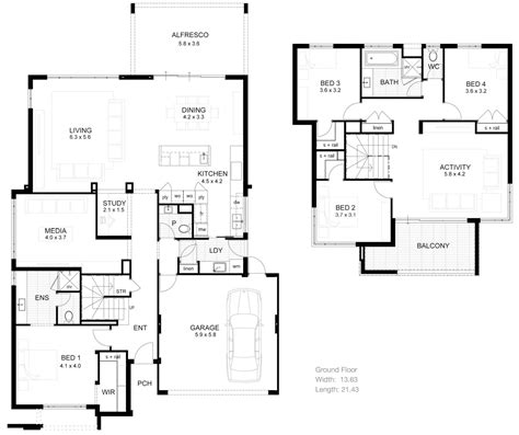 Best 2 Story Floor Plans Floorplansclick