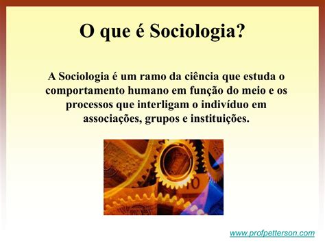 O Que Sociologia