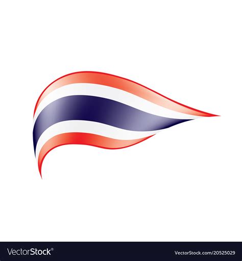 Thailand Flag Royalty Free Vector Image Vectorstock