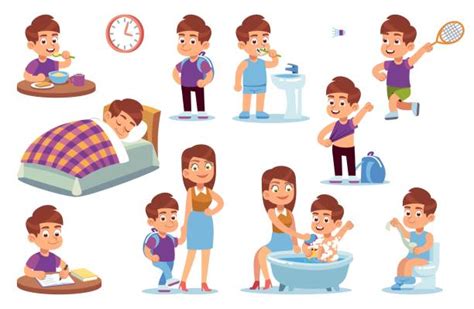 Boy Waking Up Illustrations Royalty Free Vector Graphics And Clip Art