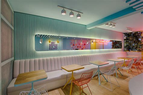Soft Touch Interior Design By Plasma Nodo Traditional Ice Cream Shop In