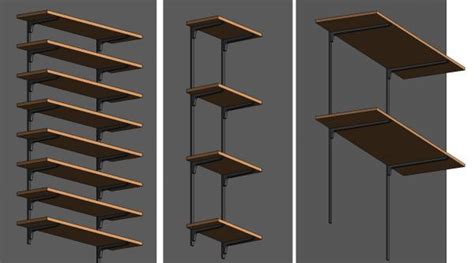Object Parametric Wall Mounted Shelves