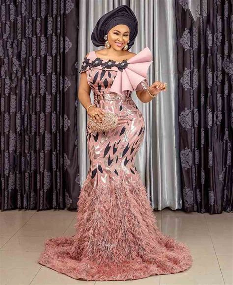 30 Latest Lace Gown Styles For Aso Ebi And Owambe 2022 2023