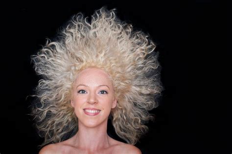 Beautiful Wild Hair Woman Stock Photo Image Of Shampoo 33364158