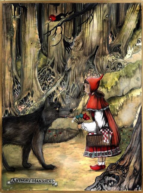 little red riding hood and the wolf by fairytalesartist on deviantart