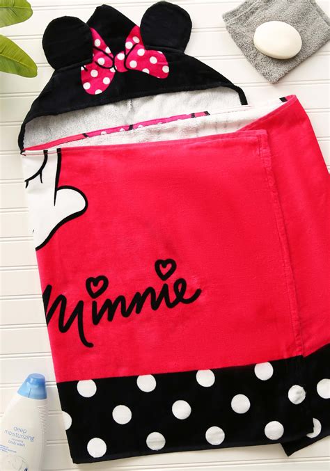 Hooded Minnie Mouse Towel