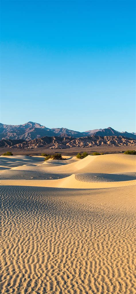 Death Valley Wallpaper 4k Dessert California Sand Dunes Blue Sky