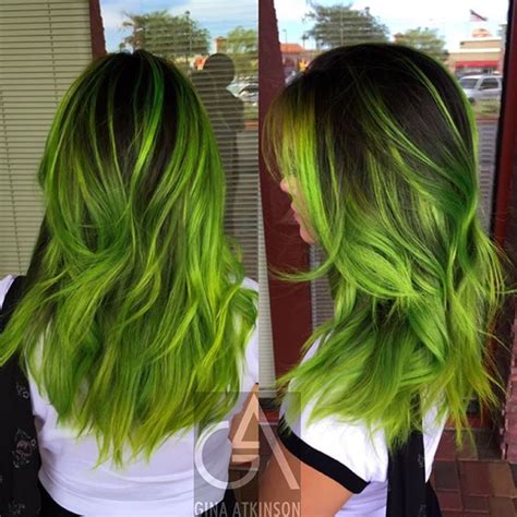 On the page you see beautiful pictures on the theme: DIY Hair: 10 Green Hair Color Ideas | Bellatory