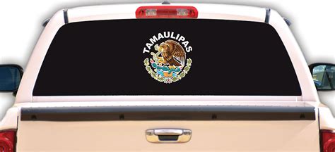 Tamaulipas Mexican Flag Eagle States Aguila Decal Car Window Laptop Vi