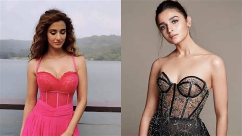 fashion faceoff disha patani vs alia bhatt which b town diva looks sultry in a corset gown