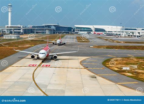 Airplanes In Kuala Lumpur International Airport Terminal Klia 2
