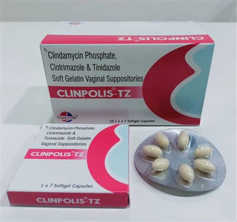 Clindamycin Mg Clotrimazole Mg Tinidazole Mg Vaginal Soft Gel Capsules At Rs