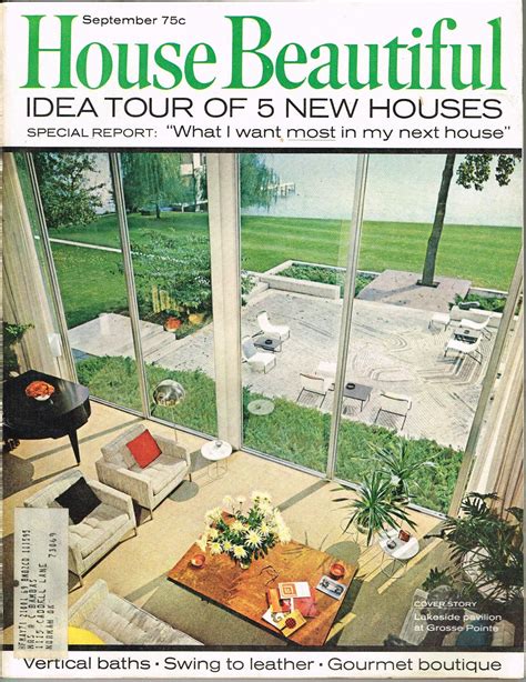 House Beautiful Cover September 1969 Beautiful Homes House