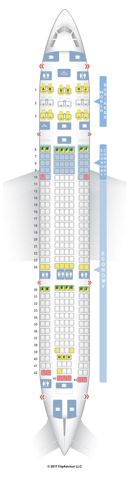 Seatguru Seat Map Klm Airbus A330 200 332 V2