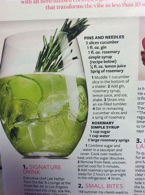 Pins And Needles Drink Rosemary Simple Syrup Rosemary Syrup Simple