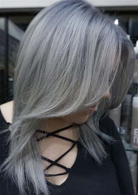 Silver Hair Trend 51 Cool Grey Hair Colors To Try Grey Hair Color
