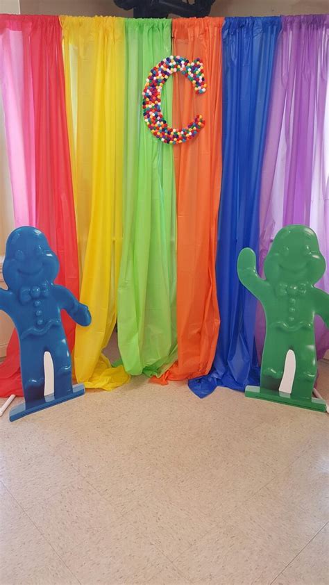 Candyland Birthday Party Easy Diy Photo Booth Made A Simple Pvc