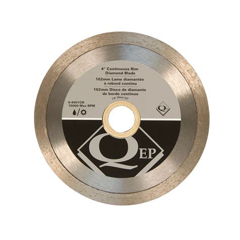 Qep 4 In Diameter Continuous Rim Diamond Tile Saw Blade 78 58 In