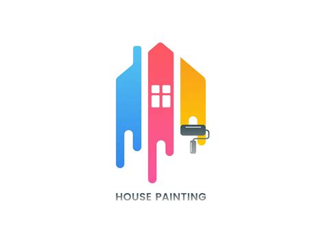 House Painting Logo Design Colorful Logo By Arpan Sondagar On Dribbble