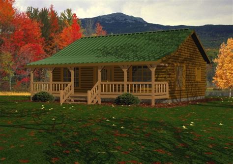 Single Story Log Homes Floor Plans And Kits Battle Creek Log Homes