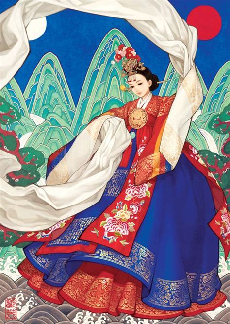 Hanbok Art Illustration Drawings Clayton Gibeau