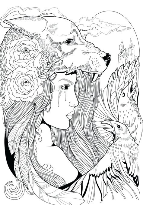 Wolf Coloring Pages For Adults Best Coloring Pages For Kids