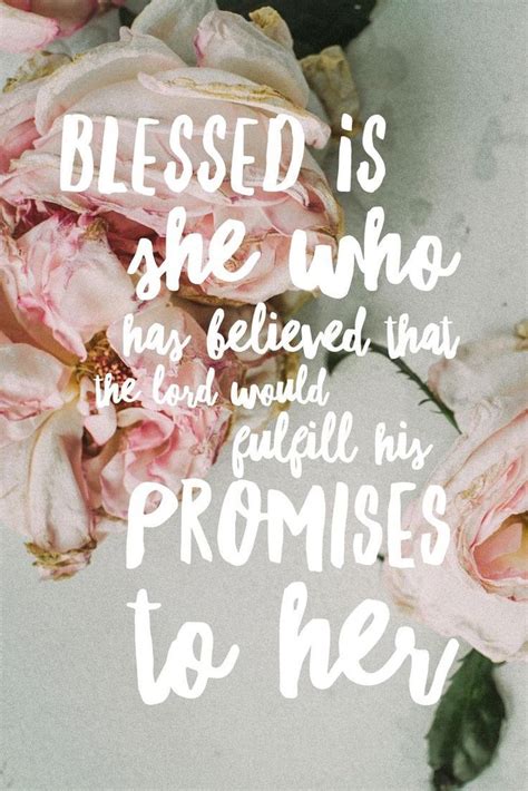 Iphone Scripture Wallpaper Blessed Is She Who Believed Bible Verses
