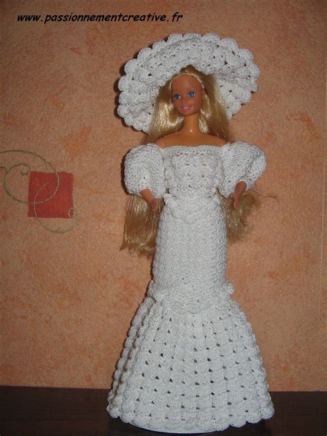 tuto robe de mariée barbie au crochet robe barbie crochet explication empiretory