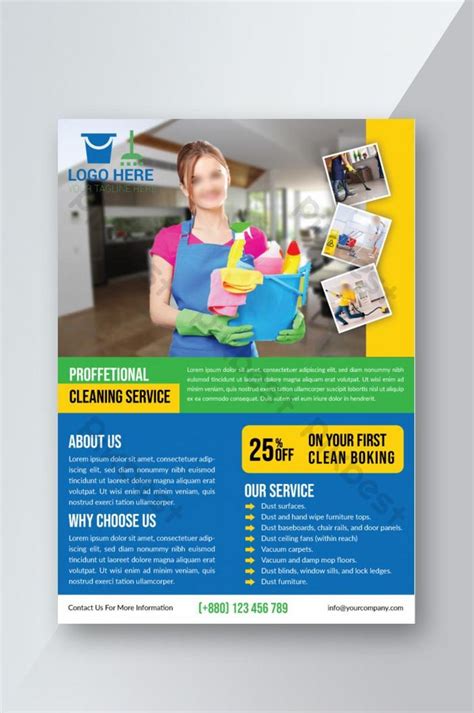 Green And Blue Modern Cleaning Services Flyer Ai Free Download Pikbest