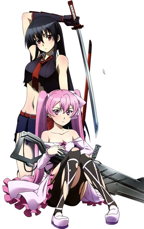 akame ga kill akame and mein render 1 by fujimvru on deviantart