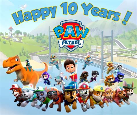 Happy 10 Anniversary To Paw Patrol Fandom