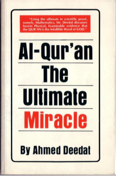 Al Quran The Ultimate Miracle By Ahmed Deedat Pdf Free Download Booksfree