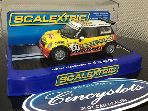 Scalextric C3019 Mini Cooper Works Challenge 132 Slot Car Lightly Used