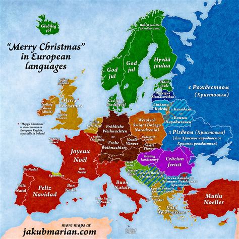 ‘merry Christmas In European Languages