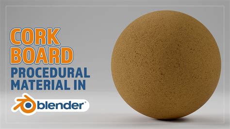 Create A Procedural Cork Board Material For Blender Youtube