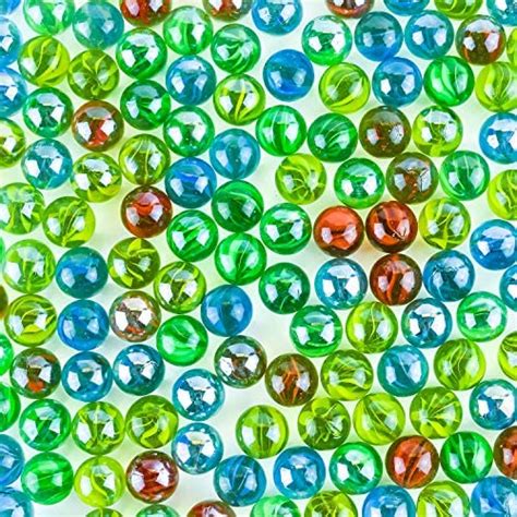 Kiddie Play 200 Glass Marbles For Kids Bulk Including 6 Shooters In