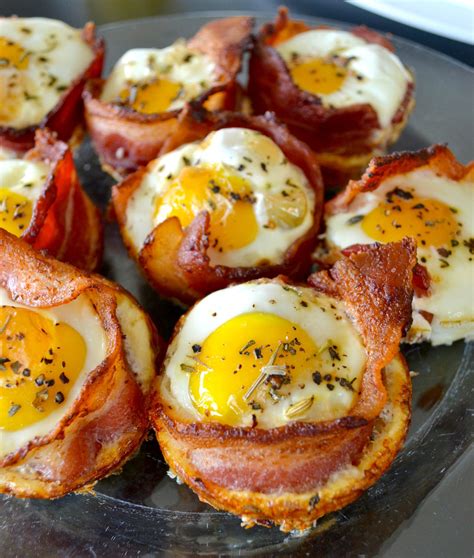 Easy Bacon And Egg Cups Egg Dishes Recipes Recipes Brunch Recipes