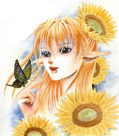 Sunflower Fairy By Quybaba On Deviantart