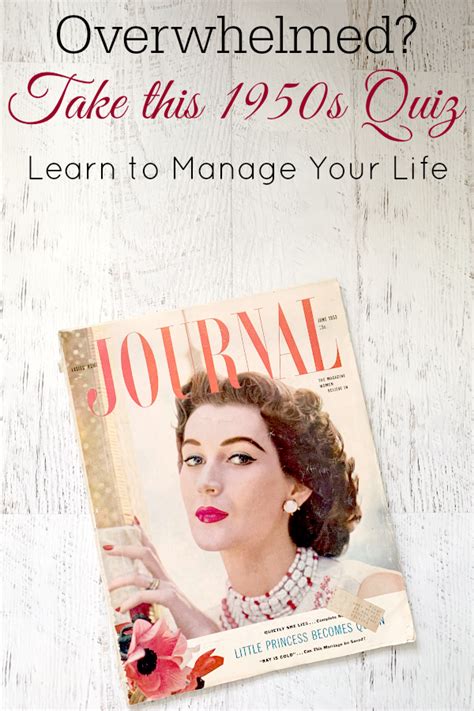 Whether you have a science buff or a harry potter fa. 1950's Quiz- Can You Manage Your Life? - Retro Housewife ...