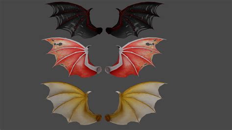 Dragon Wings 3d Models Download By Msnonenone On Deviantart