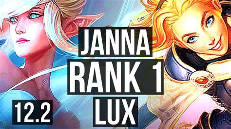 JANNA Jhin Vs LUX Sivir SUP Rank 1 2 2 22 KR Challenger 12