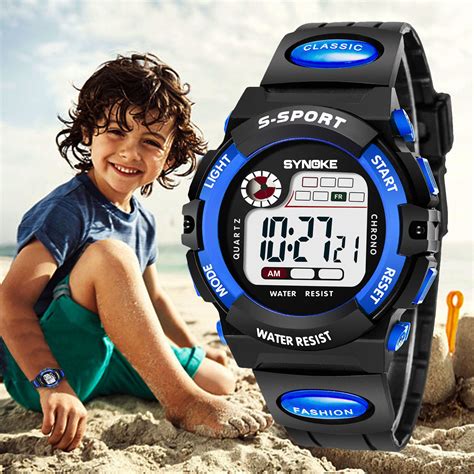 Kids Digital Watch Boys Girls Sports Waterproof Watches With Alarm