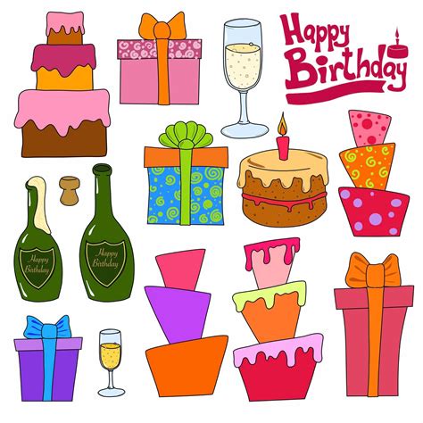 Clipart Happy Birthday Instant Download Ph