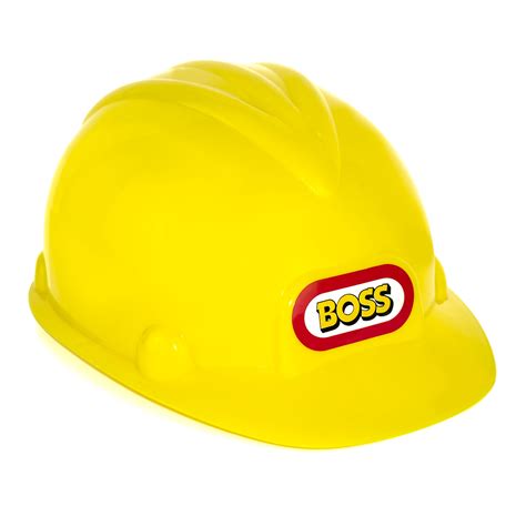 Yellow Boss Construction Hard Hat Builder Kids Play Fancy Dress Ebay