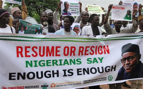 Nigerian Protesters Tell Buhari To Return Or Quit The Guardian