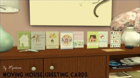 Moving House Greeting Cards Sims 4 Decor